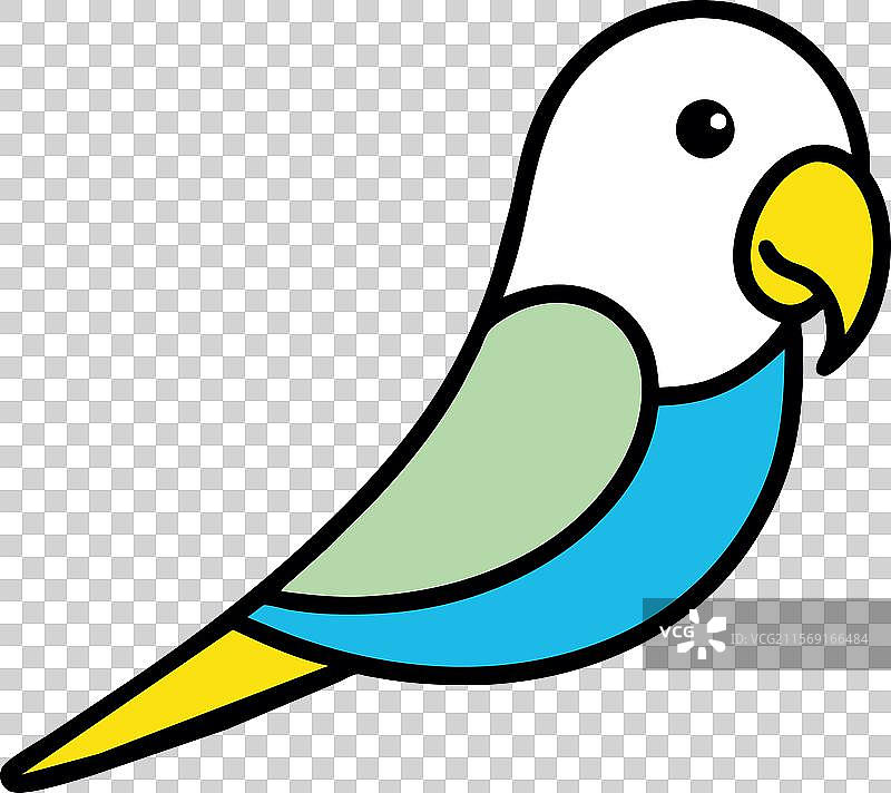 宽嘴鸟游泳图标图片素材