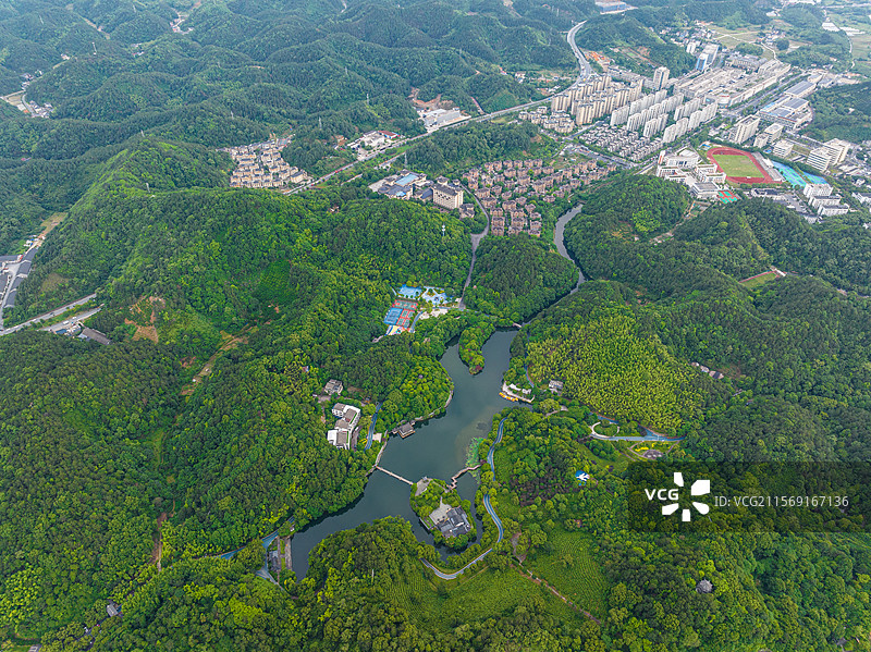 衢州市常山县东明湖公园图片素材