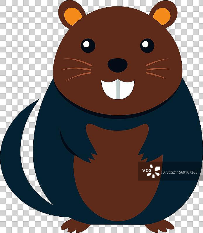 英国水鼹鼠微笑图标图片素材