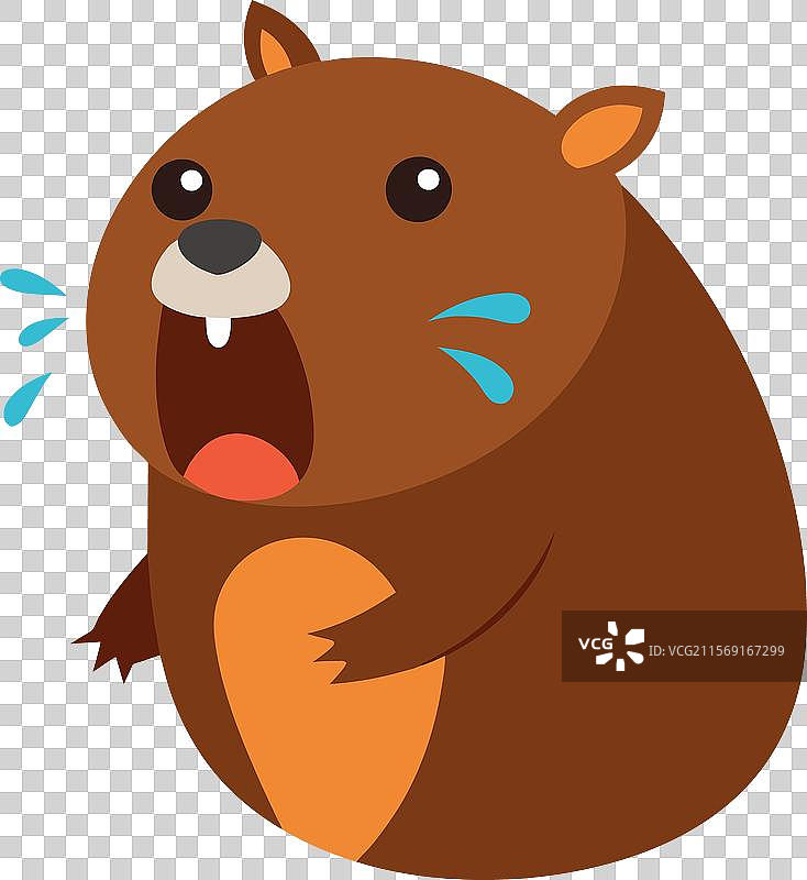 英国水鼹鼠啮齿动物哭泣图标图片素材