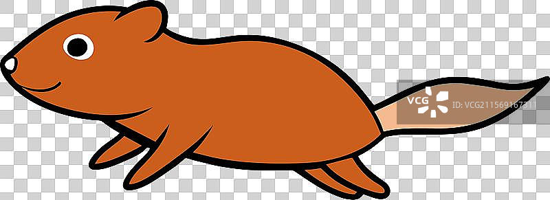 英国水鼹鼠啮齿动物飞翔图标图片素材