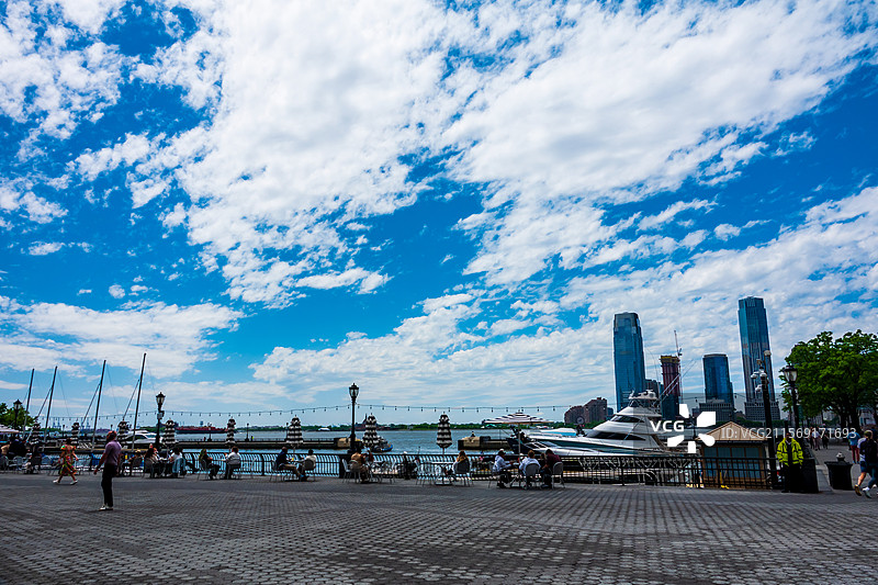 纽约掠影—哈德逊河，巴特里公园（The Battery)图片素材