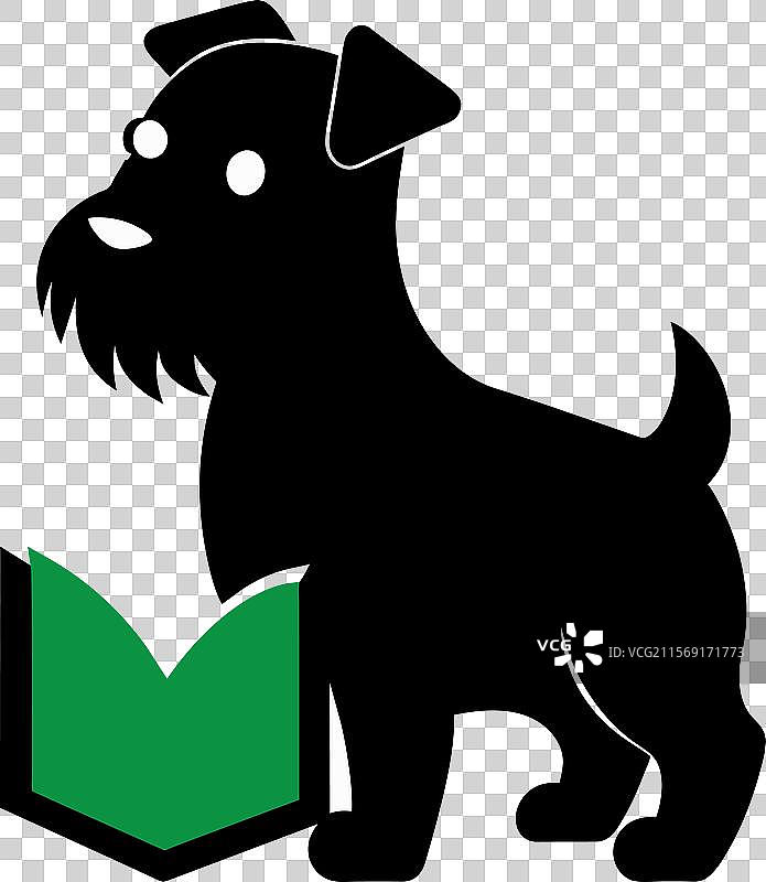 布鲁塞尔格里芬犬学习图标图片素材