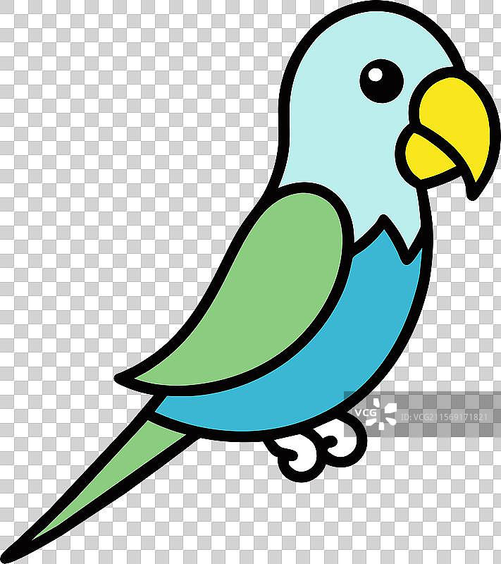 鹦鹉玩耍图标图片素材