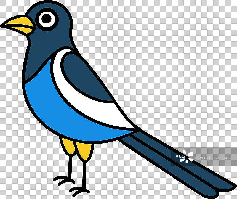 杜鹃鸟站立图标图片素材