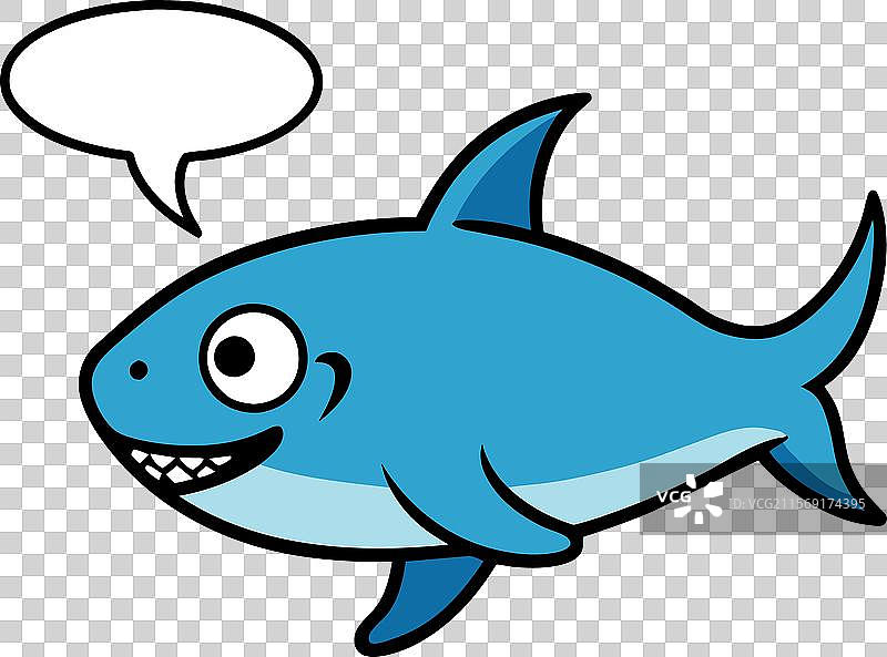 公牛鲨鱼发言图标图片素材