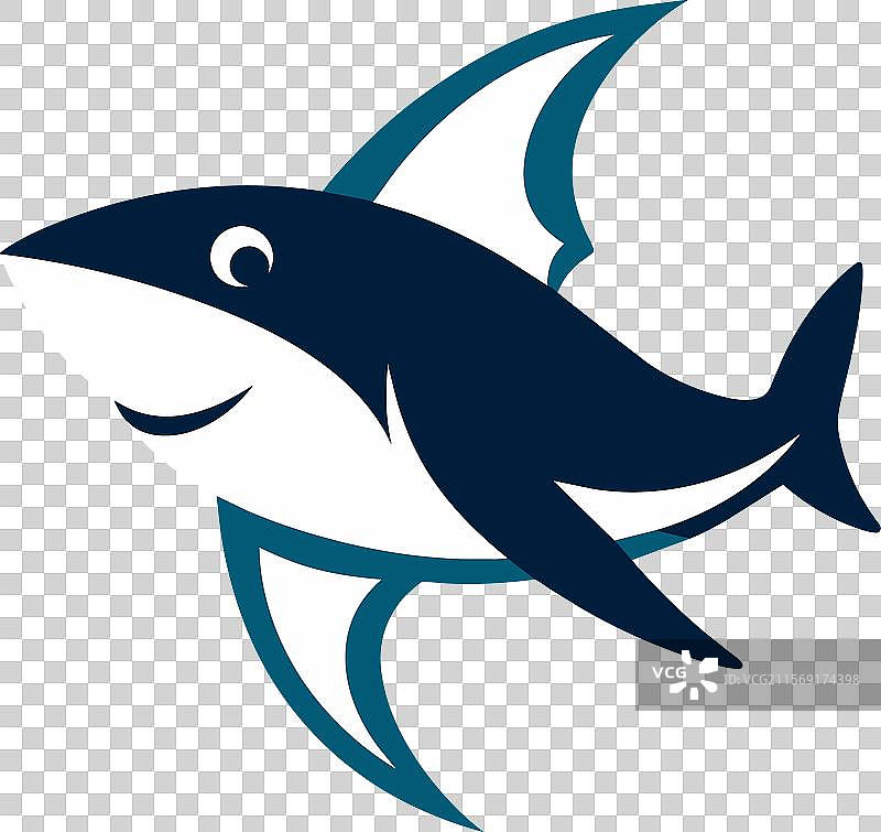 公牛鲨鱼图标图片素材