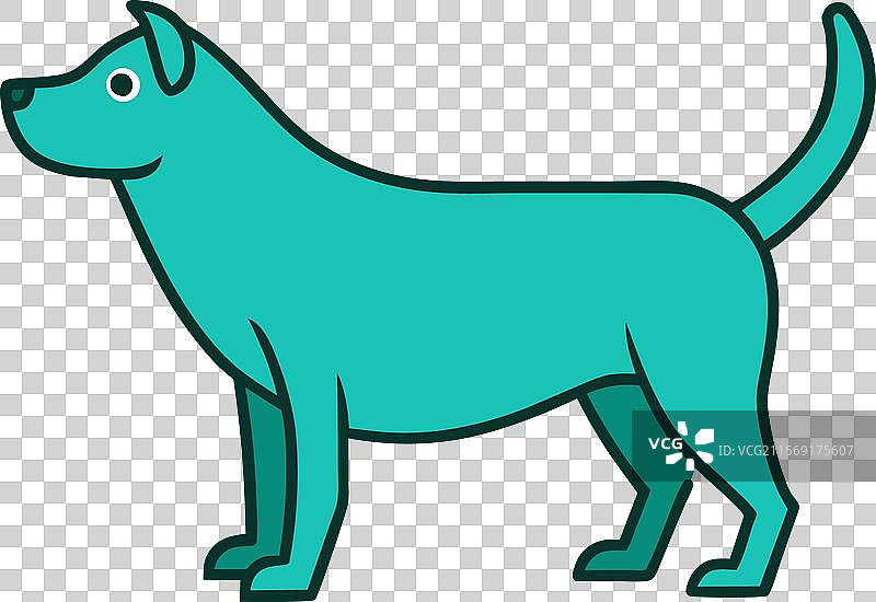 牛鳟鱼狗站立图标图片素材