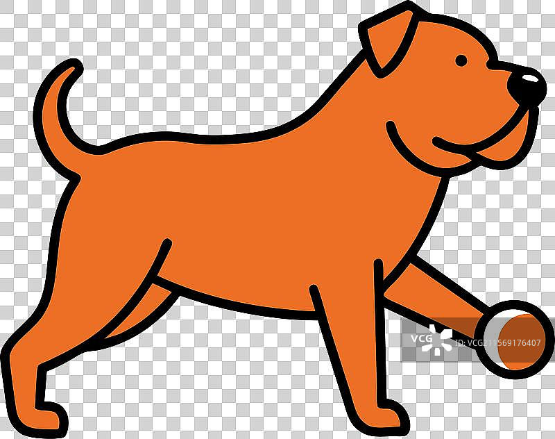 斗牛獒犬玩耍图标图片素材