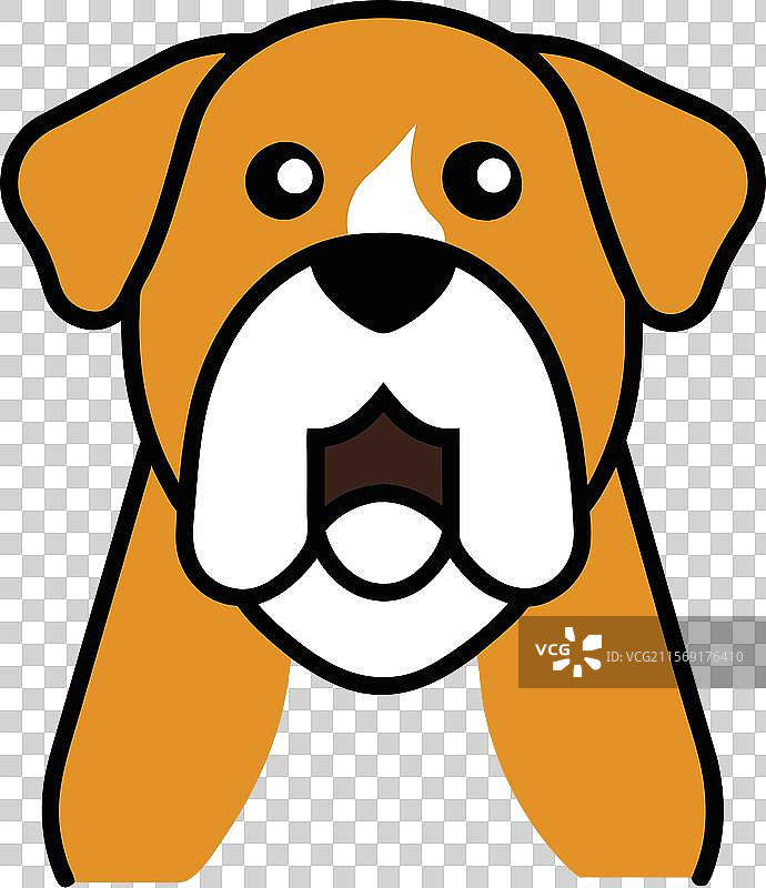 斗牛獒犬尖叫图标图片素材