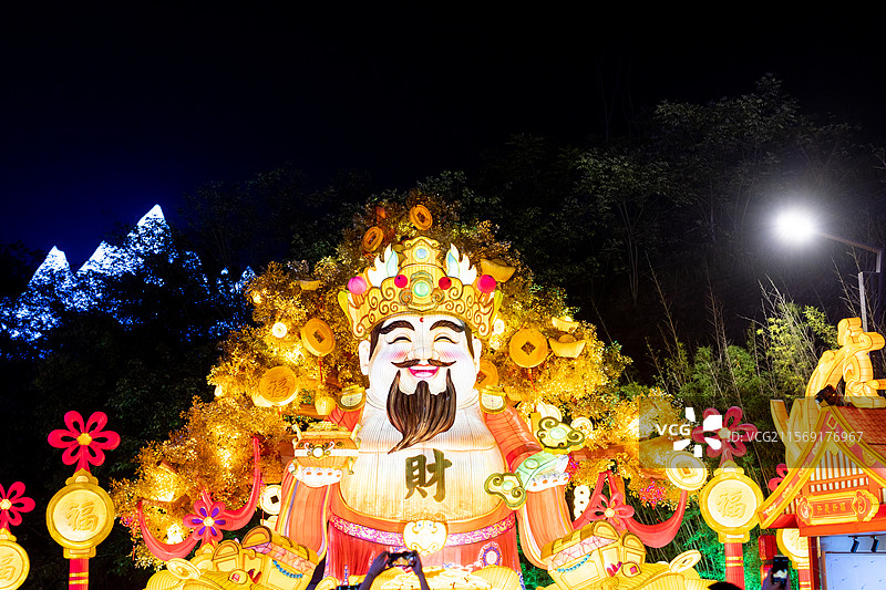 自贡国际恐龙灯传统民俗文化活动图片素材