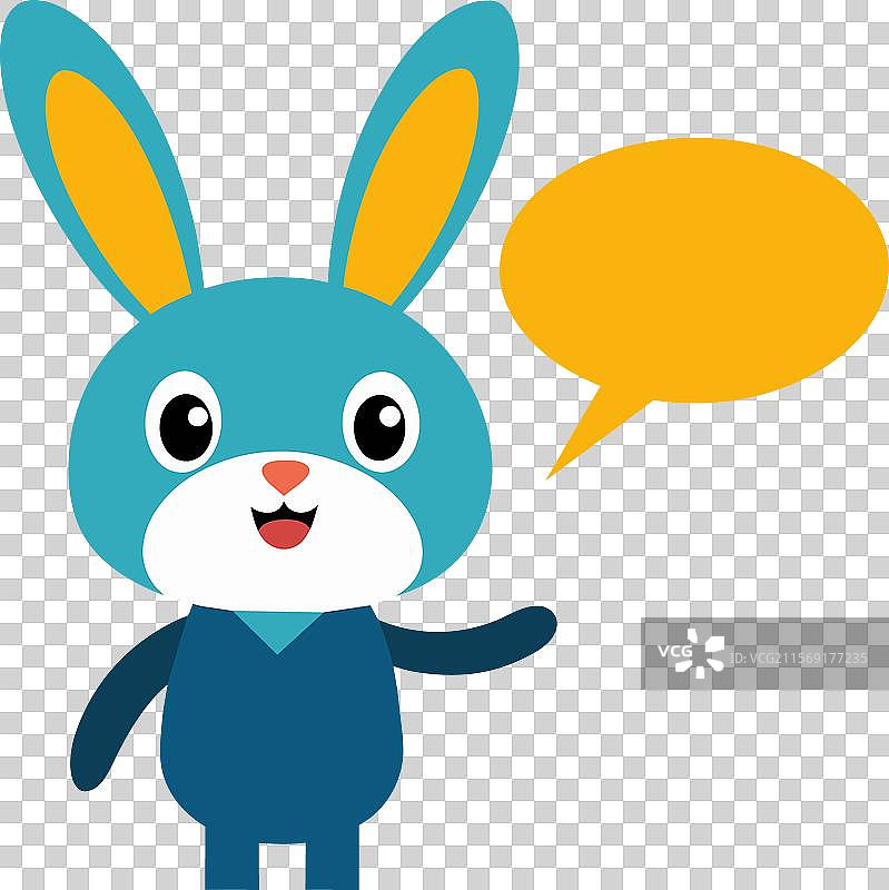 兔子说话图标图片素材