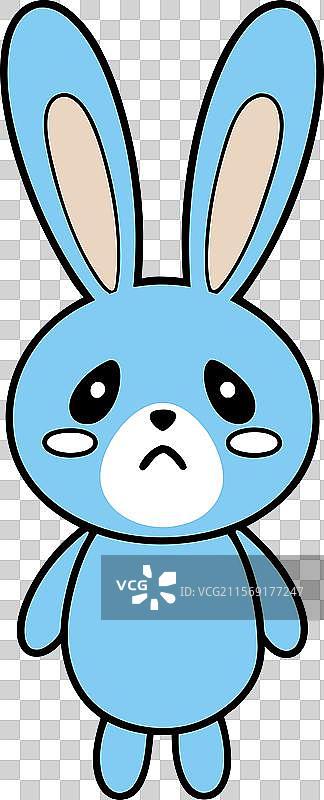 兔子哭泣图标图片素材