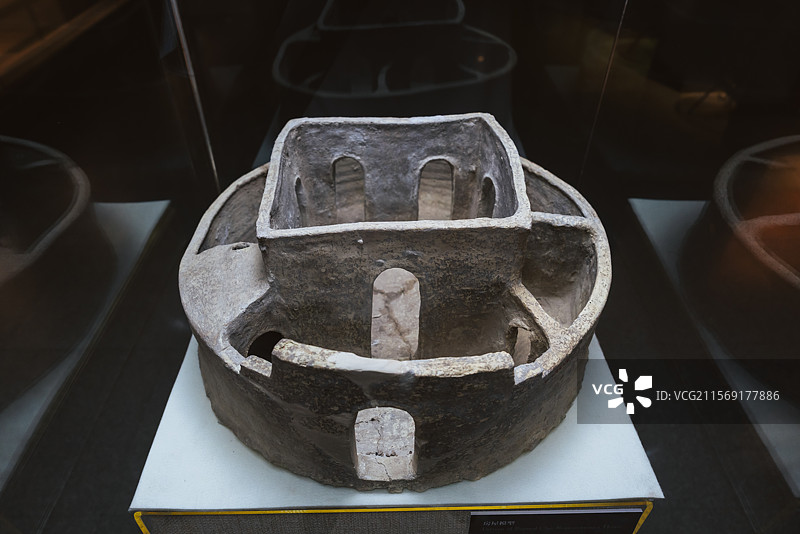 湖州市博物馆叙利亚古代文物精品展大马士革国家博物馆馆藏 青铜时代早期房屋模型图片素材