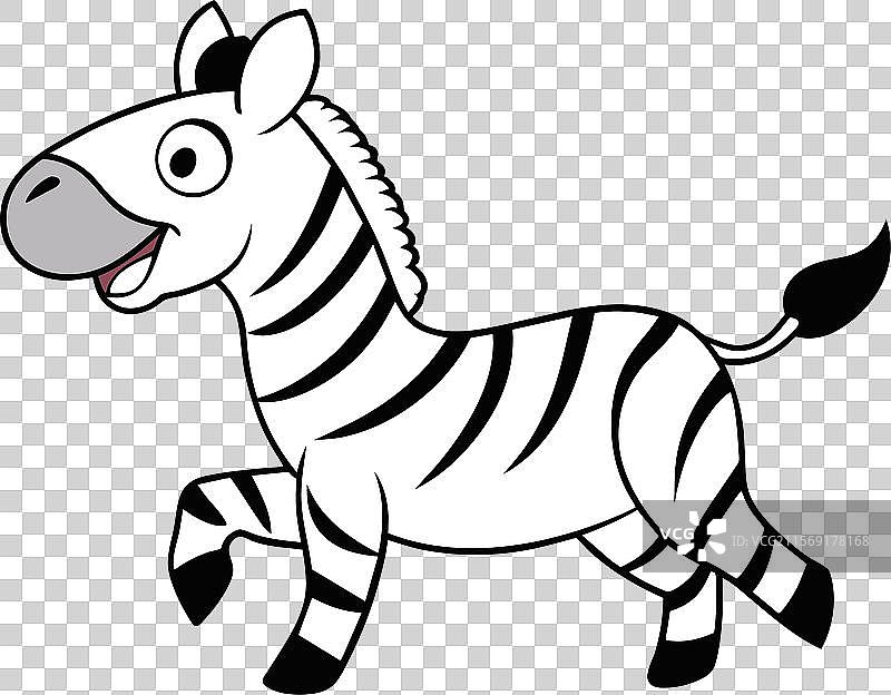 布彻尔斑马玩耍图标图片素材