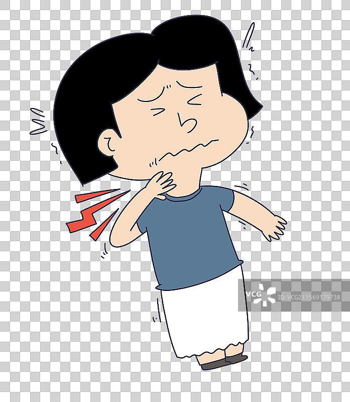 嗓子疼图片素材