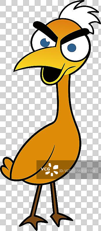 游泳的鸨鸟图标图片素材