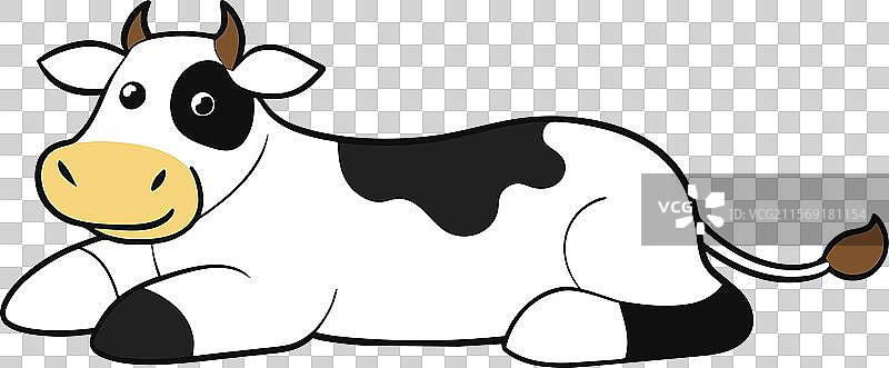 毛茛花牛躺着的图标图片素材