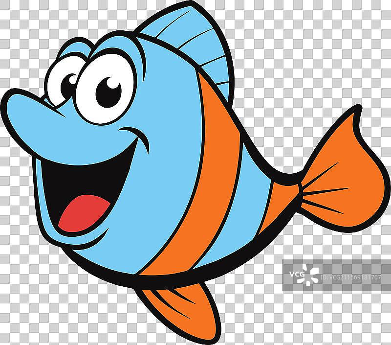 笑脸图标的蝴蝶鱼图片素材