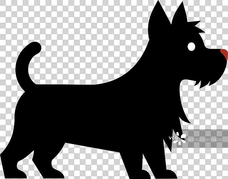 凯恩犬散步图标图片素材