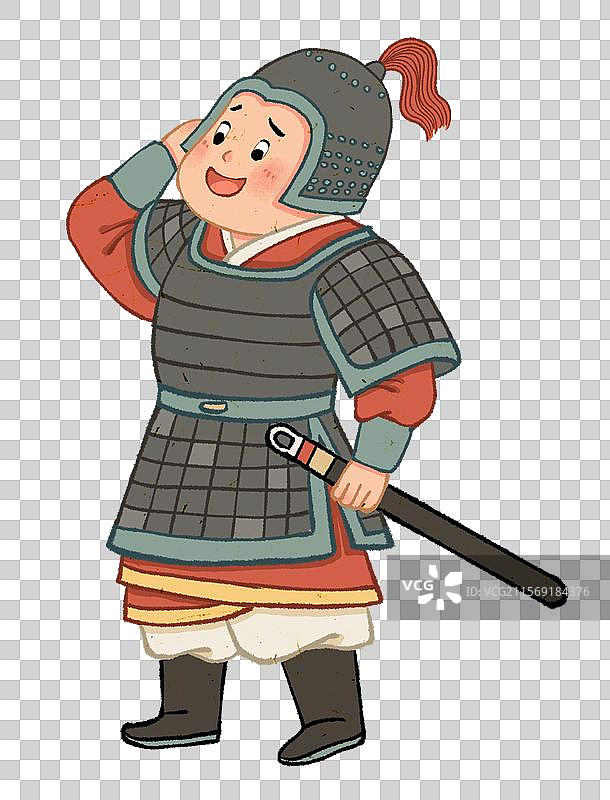 古代骑马的将军和士兵元素图片素材