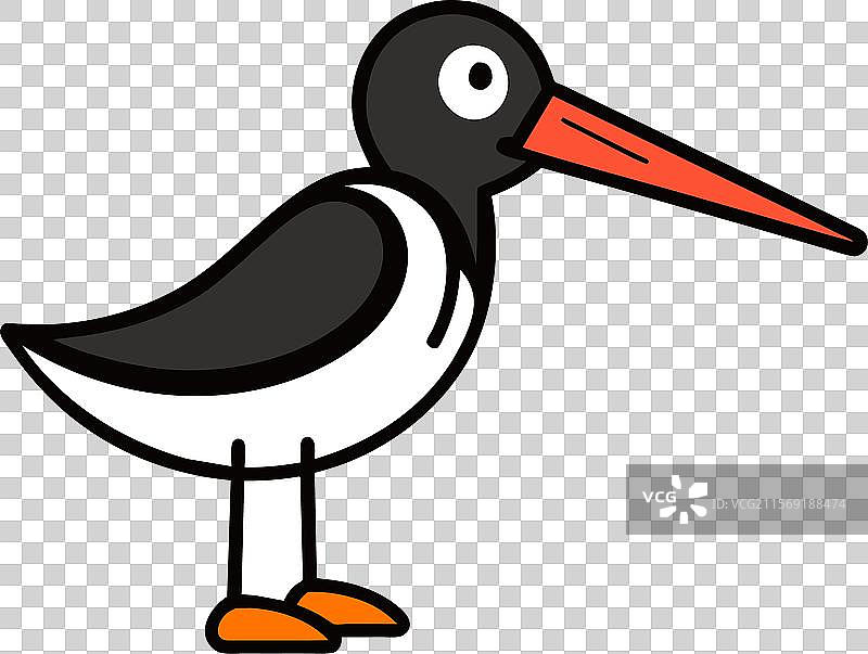 加那利海鸥鸟敲击图标图片素材