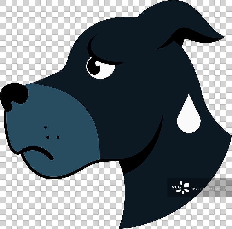 卡恩科尔犬哭泣图标图片素材