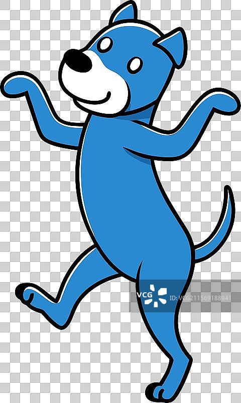 卡恩科尔索犬跳舞图标图片素材