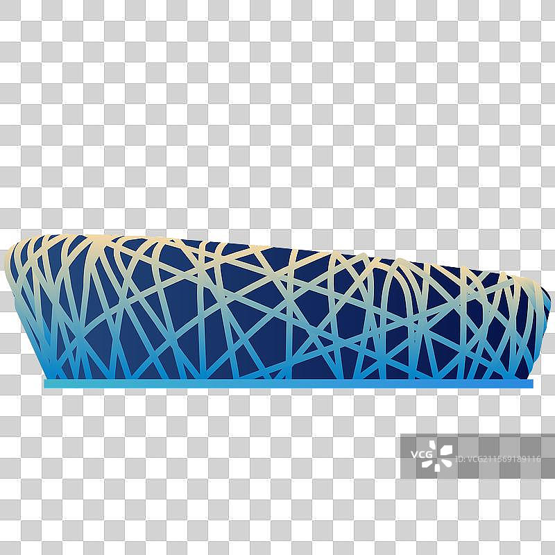 北京鸟巢渐变矢量建筑图片素材