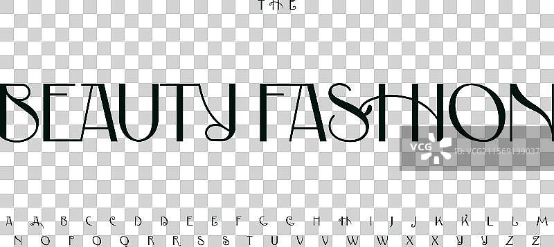 优雅女性时尚字体字母图片素材