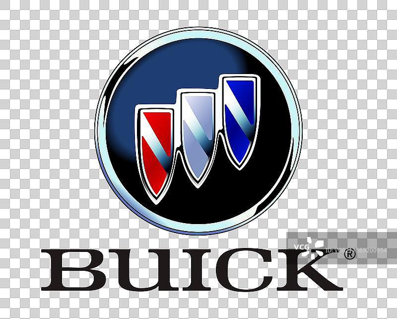 别克标志在透明背景上，别克是一个图片素材