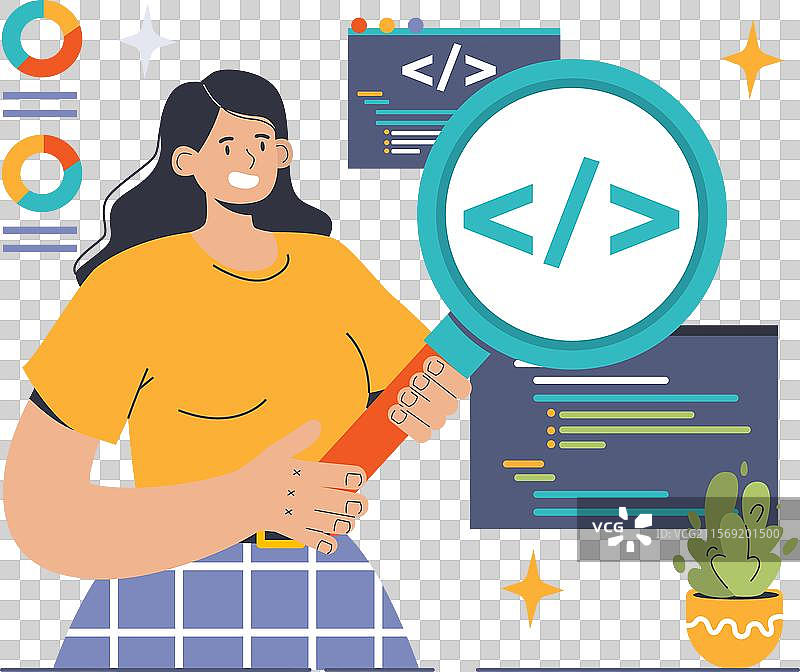 软件测试、代码测试和调试图片素材