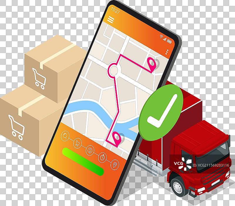 等距物流与配送免费送货图片素材