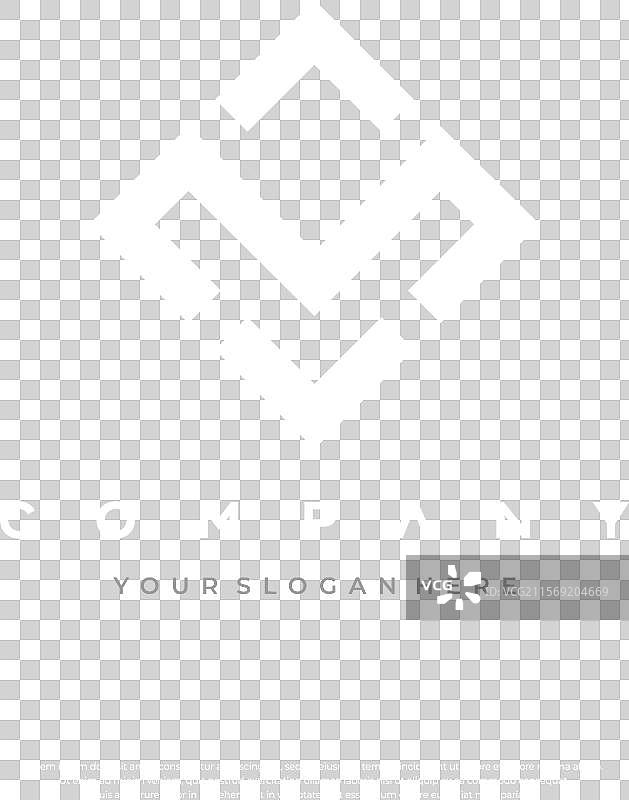 几何优雅的字母M标志图片素材