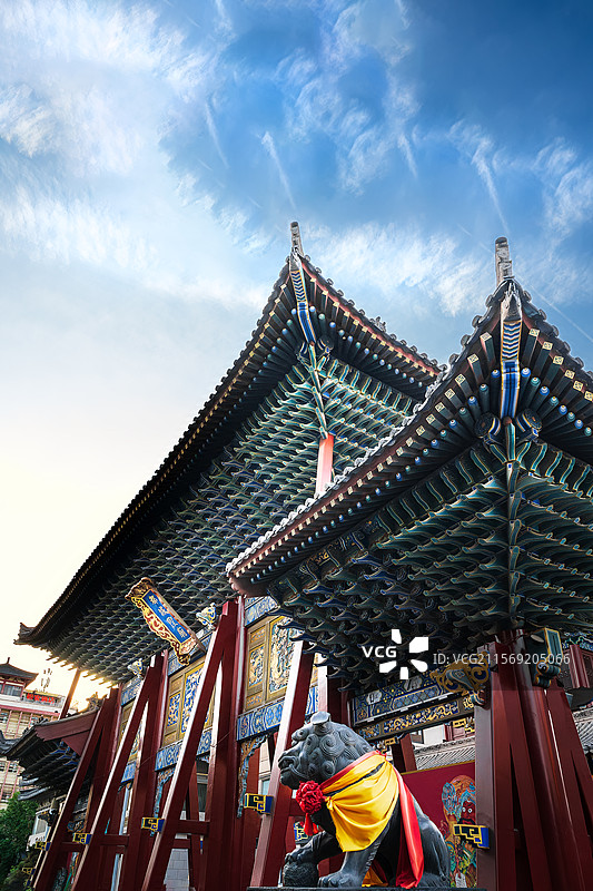 西安都城隍庙图片素材