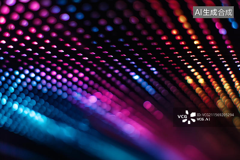 【AI数字艺术】抽象光影的色彩斑斓图片素材