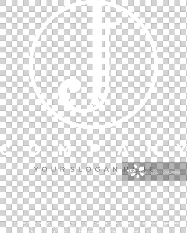 字母J的圆形标志设计图片素材