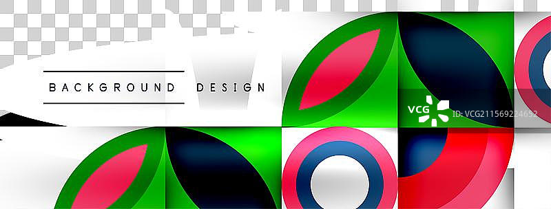 几何美丽的抽象圆形和花瓣图片素材