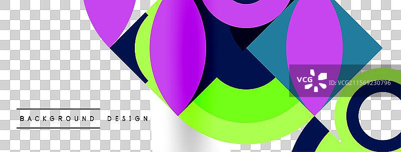 几何美丽的抽象圆形和花瓣图片素材