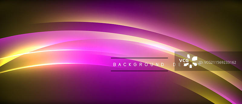 霓虹发光圆圈光线圆形线条图片素材