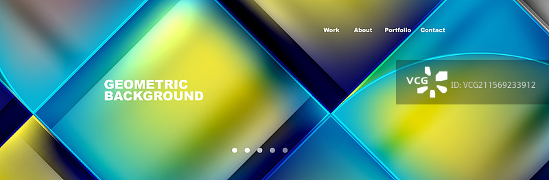 圆形三角形几何网页模板图片素材