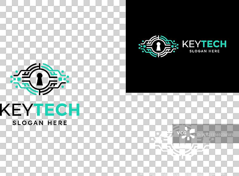 保护密钥技术标志设计模板图片素材