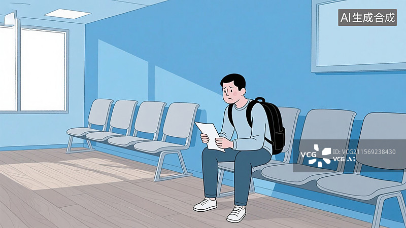 【AI数字艺术】等待中的焦虑与迷茫图片素材