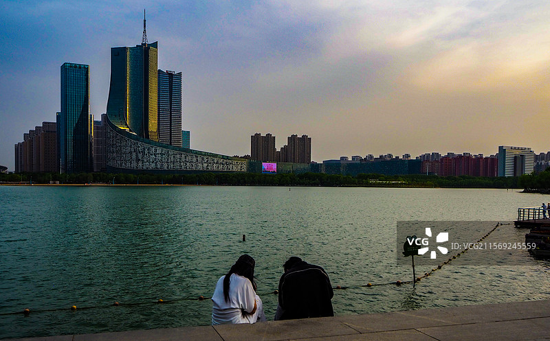 合肥天鹅湖公园图片素材