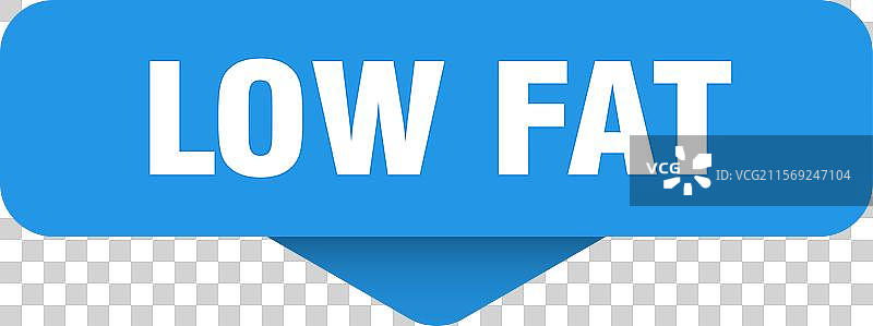 低脂肪贴纸 透明背景上的低脂肪标志图片素材
