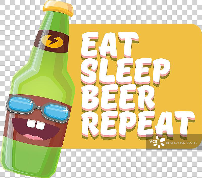 吃、睡、啤酒、重复的概念图片素材