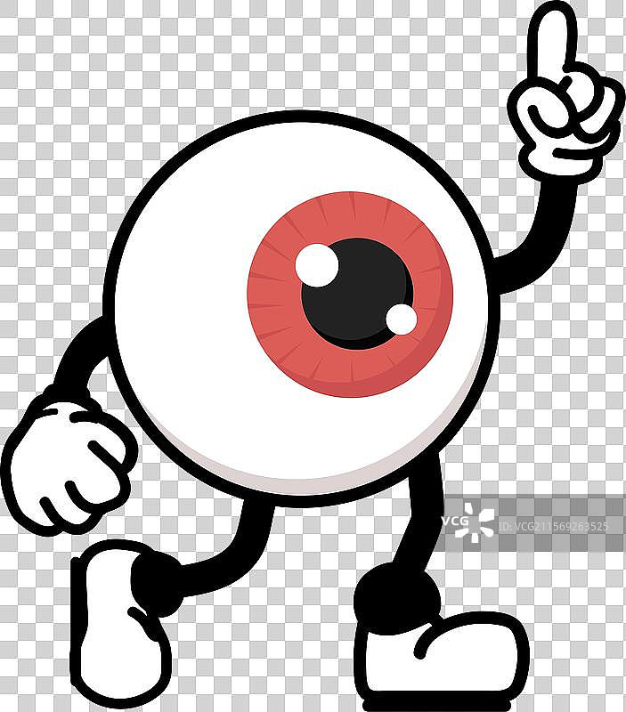 可爱的眼睛角色设计卡通图片素材