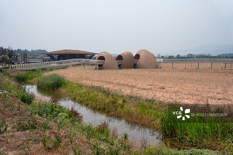 四川德阳中江挂面村风光图片素材