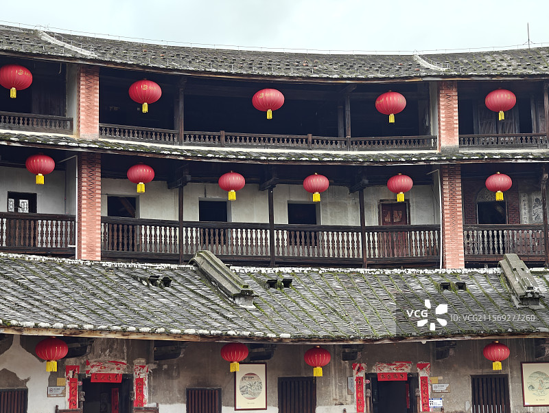 华安大地土楼群-二宜楼图片素材