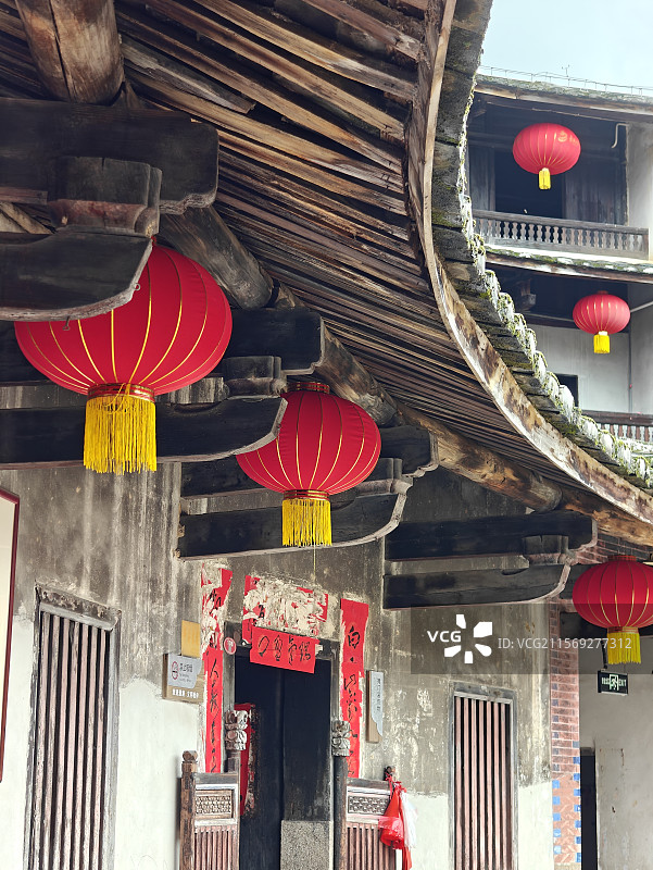 华安大地土楼群-二宜楼图片素材